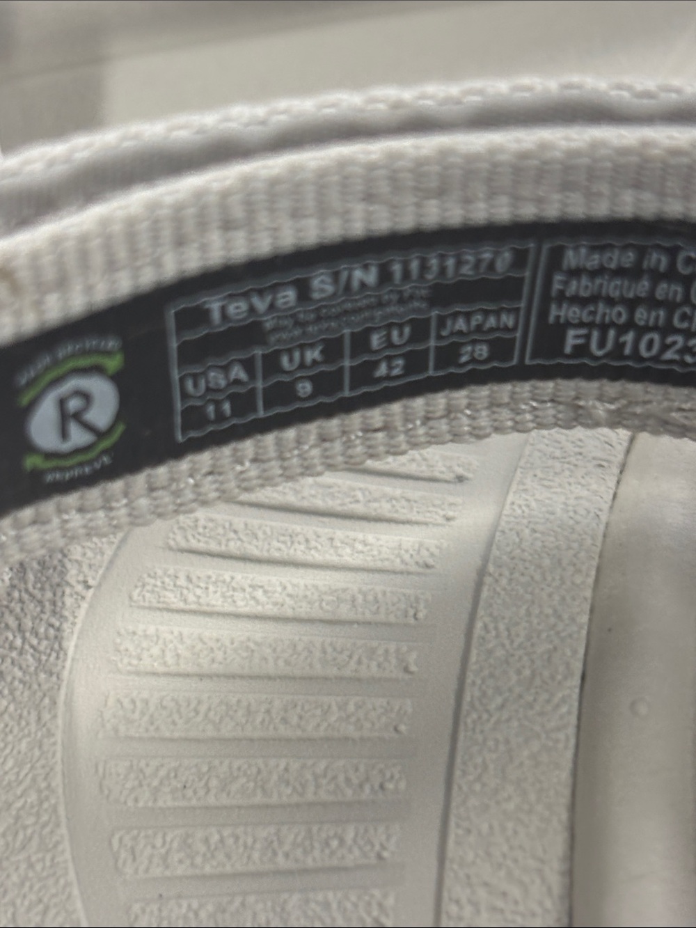 Teva - Womens Hurricane Xlt2 Ampsole Sandals, size 11 US womens, color grey. - Picture 5 of 5